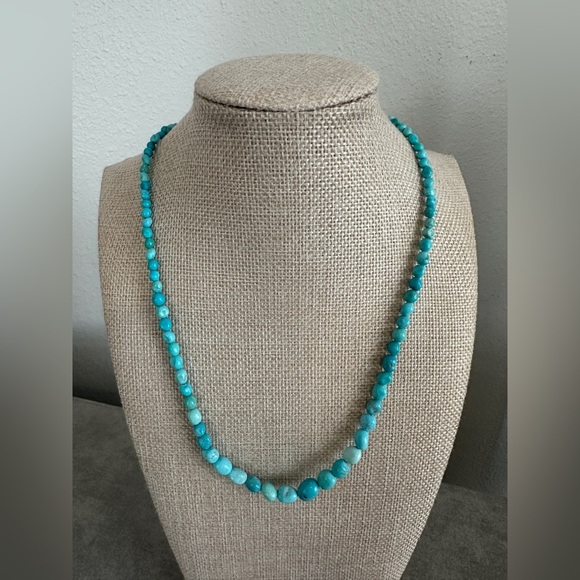 Minibead turquoise necklace by Jay King - Picture 3 of 10